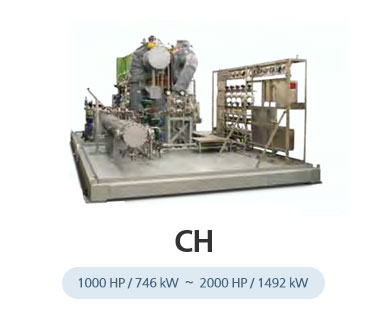 CH - 1000 HP / 746 kW  ~  2000 HP / 1492 kW